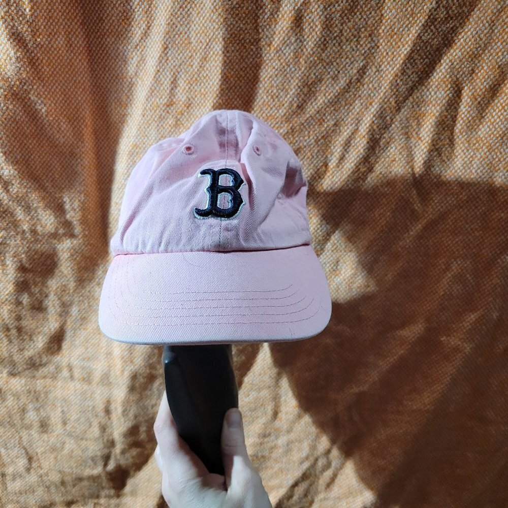 '47 Kids Pink Baseball Cap with Black Letter (Boston)
